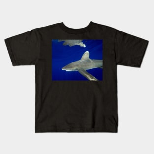 Oceanic White Tip Shark Reflections Kids T-Shirt